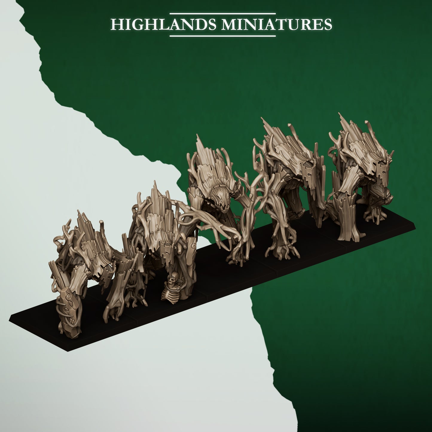 Forest golems, Highlands Miniatures