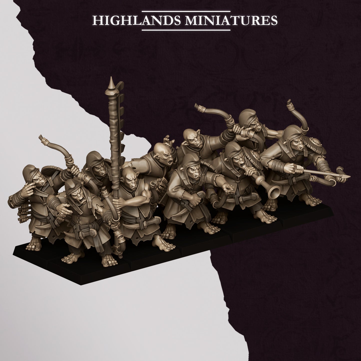 Hobgoblin archers, Highlands Miniatures