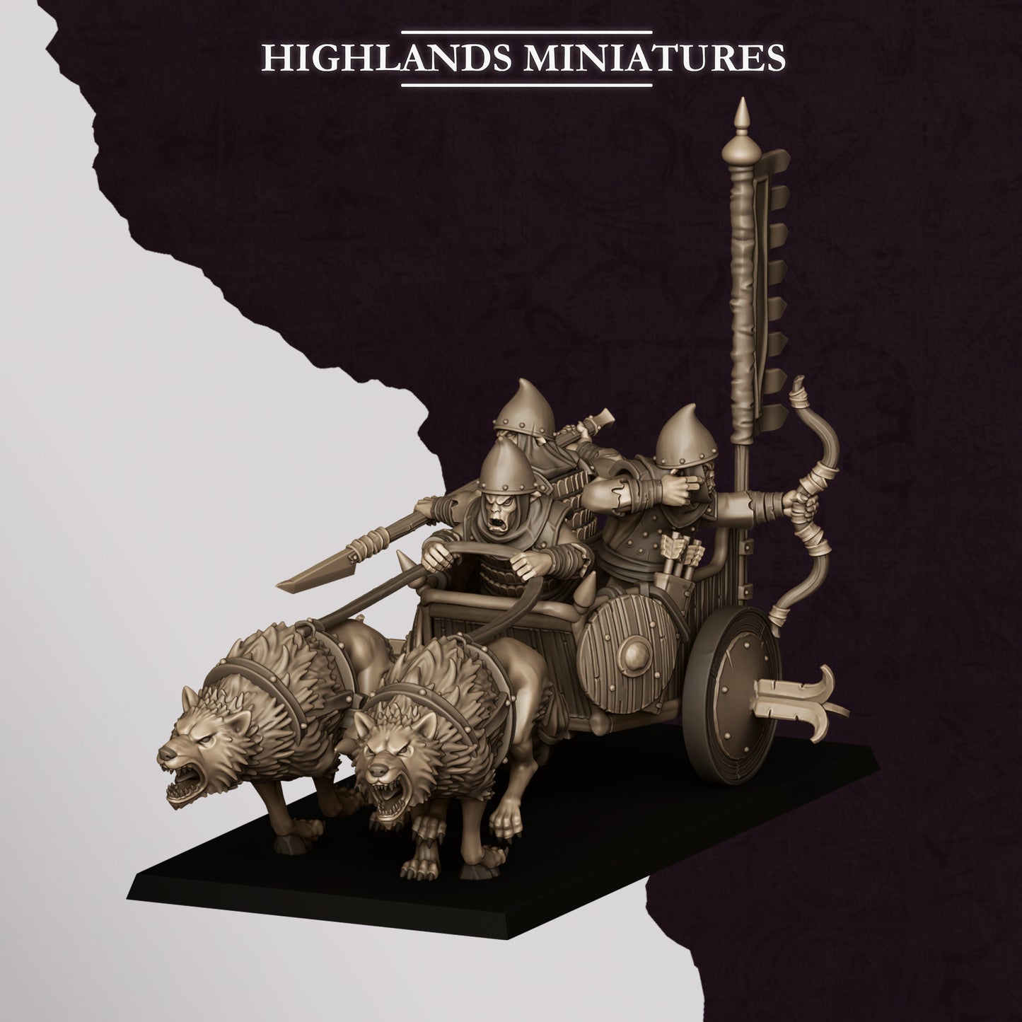Hobgoblin chariot, Highlands Miniatures