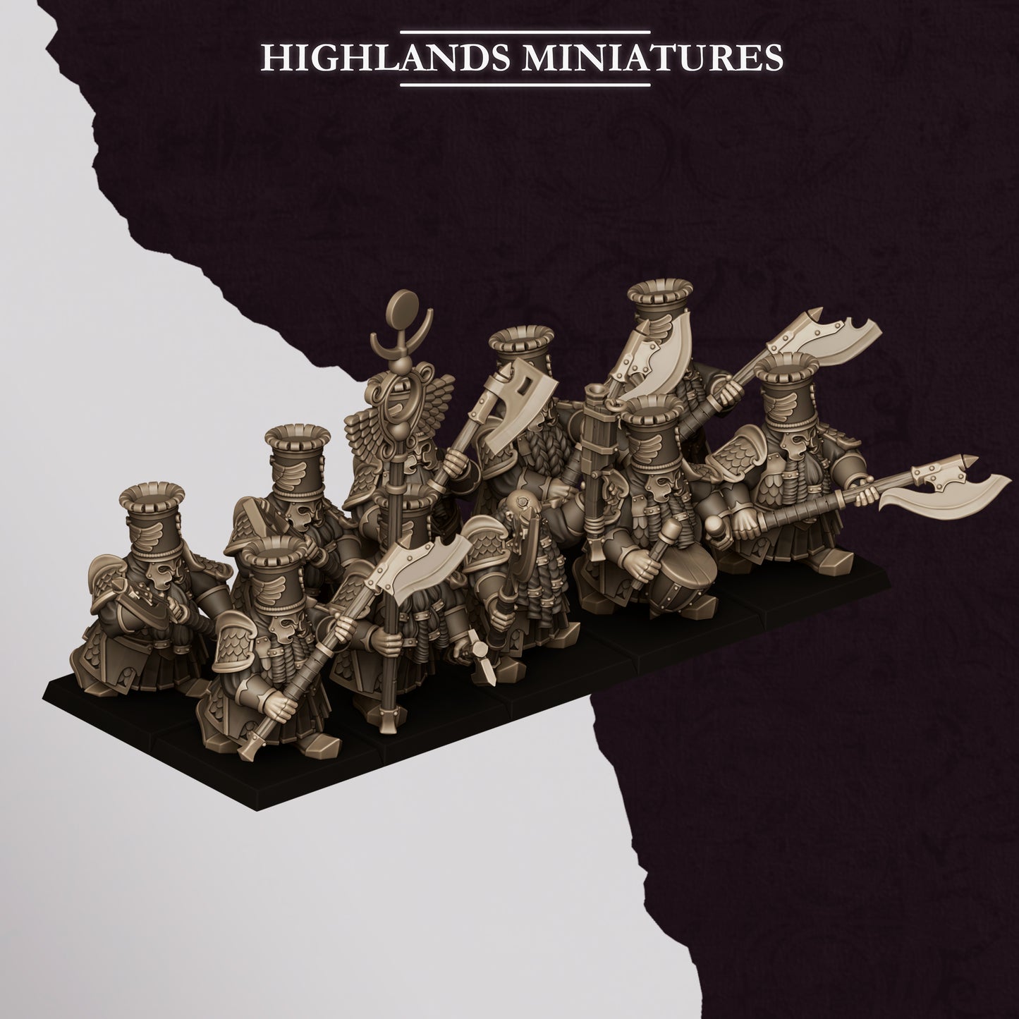 Marduk Heavy Guard, Great weapon, Highlands Miniatures