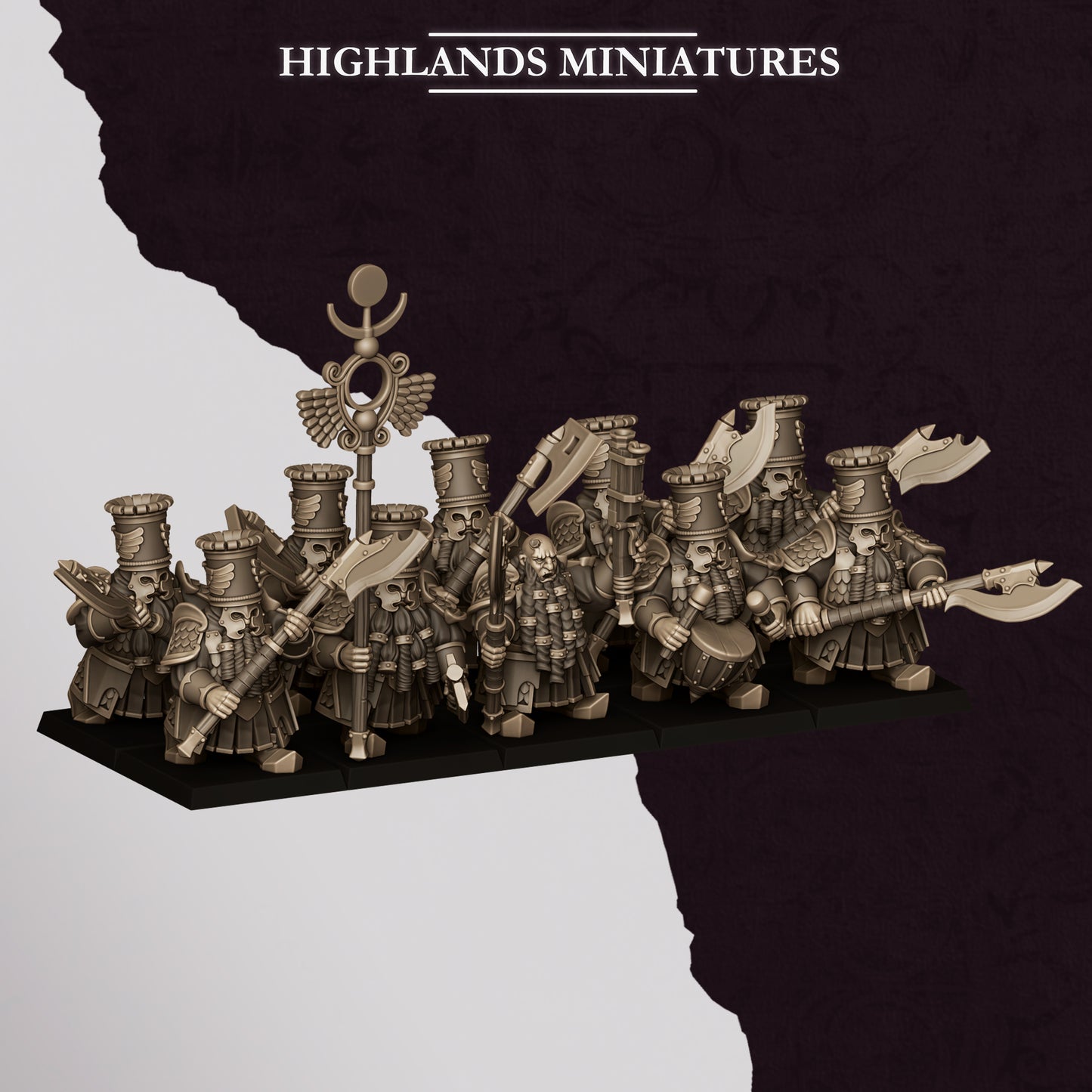 Marduk Heavy Guard, Great weapon, Highlands Miniatures