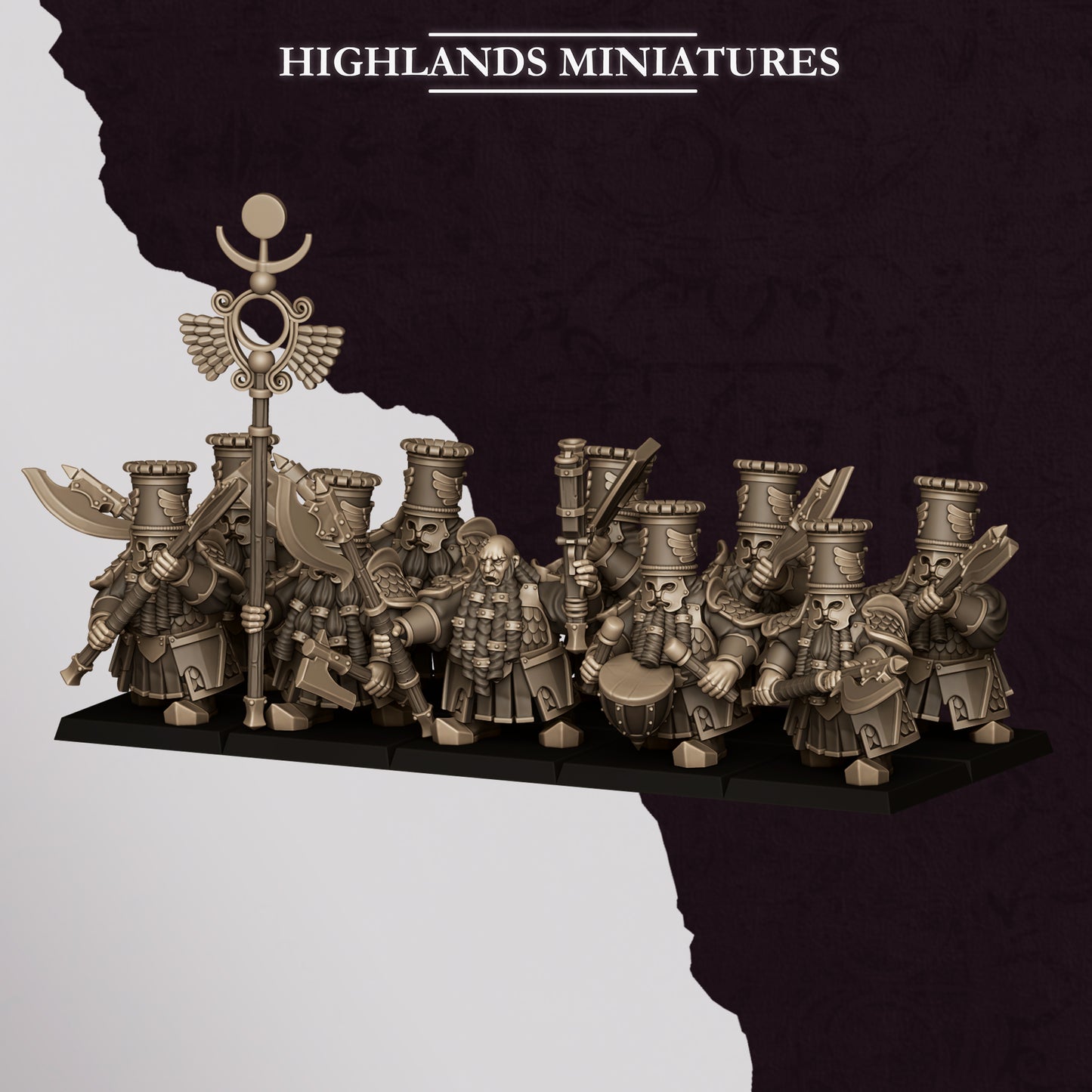 Marduk Heavy Guard, Great weapon, Highlands Miniatures