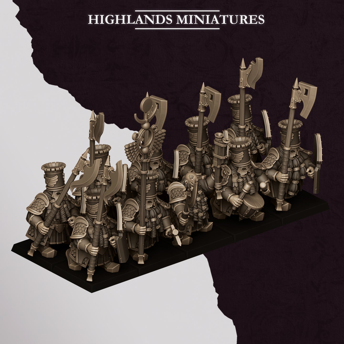 Marduk Heavy Guard, halberd, Highlands Miniatures