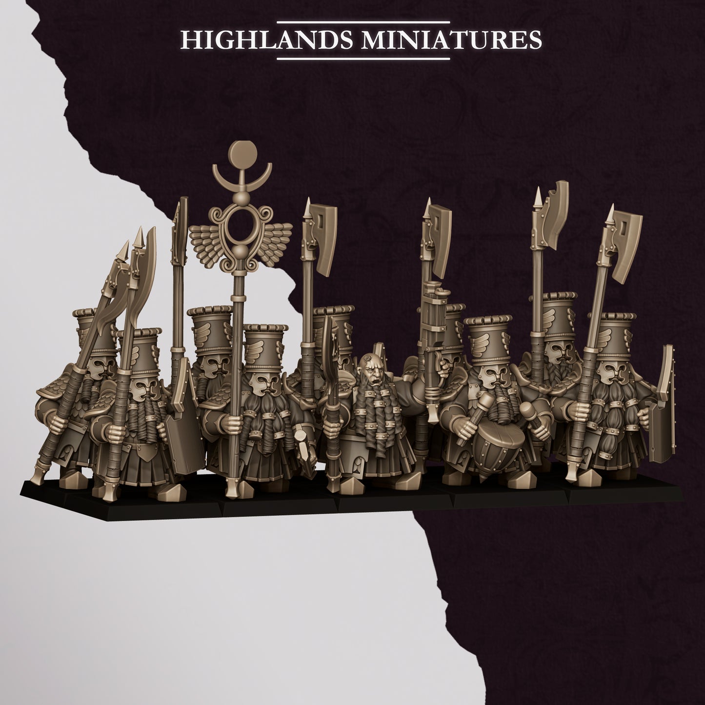 Marduk Heavy Guard, halberd, Highlands Miniatures