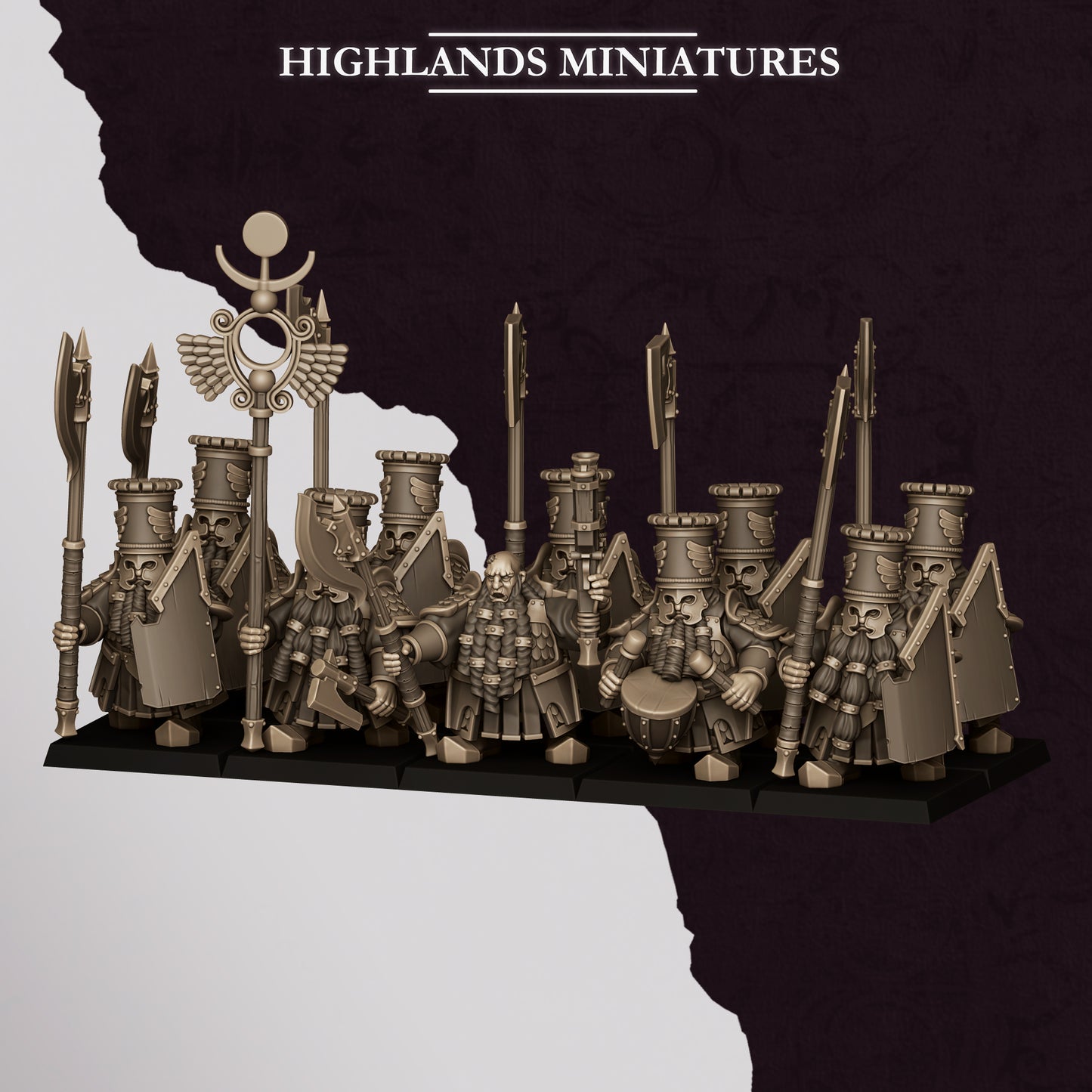 Marduk Heavy Guard, halberd, Highlands Miniatures