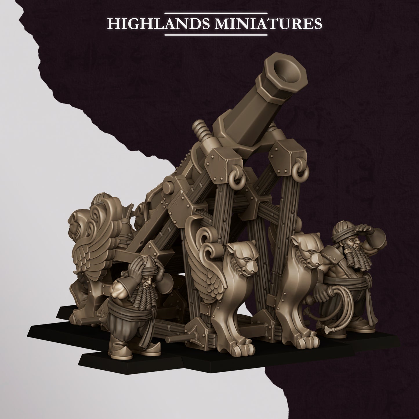 Marduk Mortar, Highlands Miniatures
