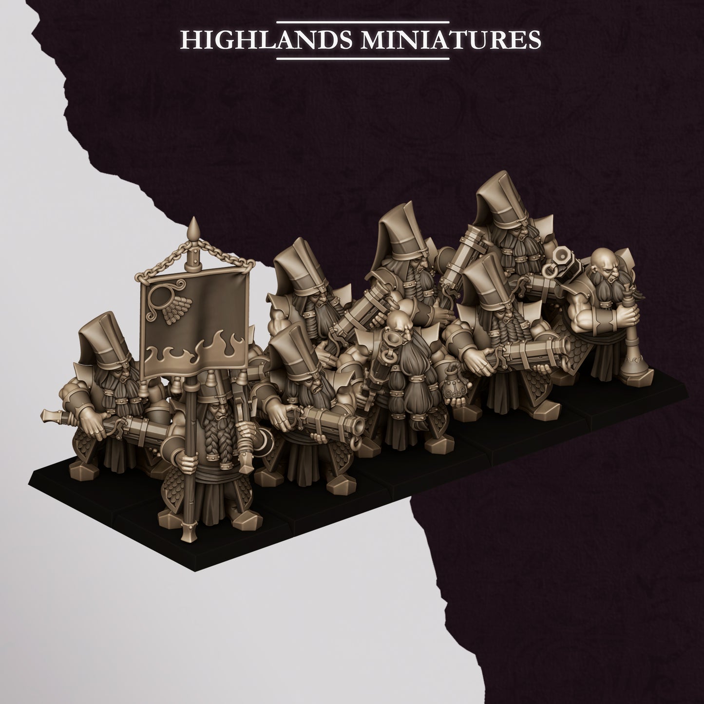 Marduk Shooters, blunderbuss, Highlands Miniatures