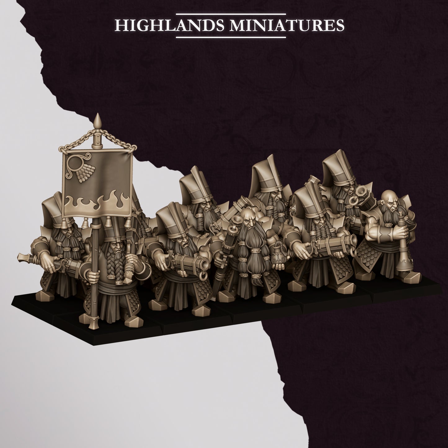 Marduk Shooters, blunderbuss, Highlands Miniatures