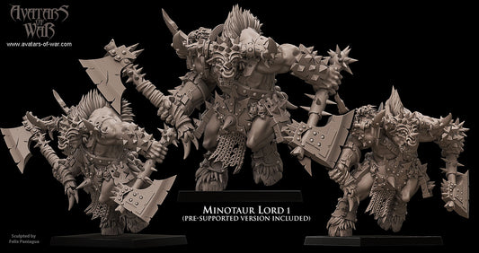 Minotaur Warlord paired weapons, Avatars of War