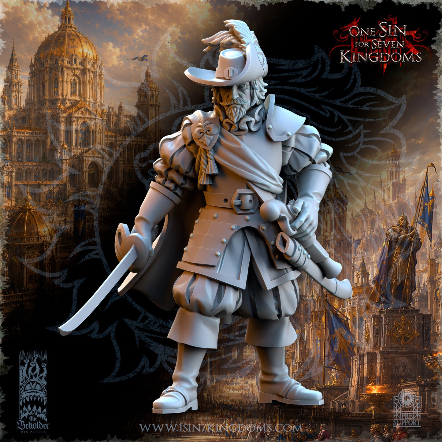 Captain Juan de Espinosa, The Beholder Miniatures