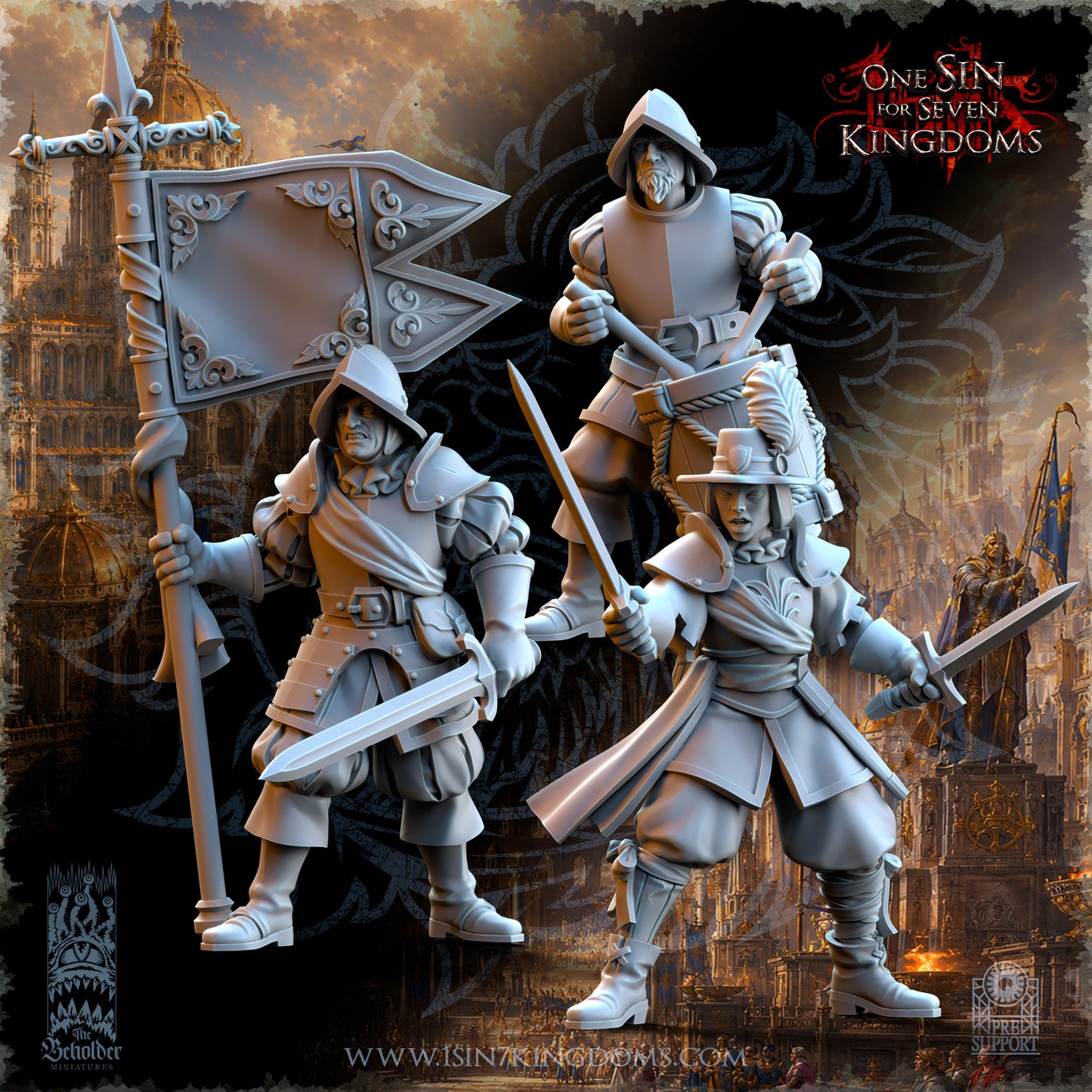 Infantry Halberds, The Beholder Miniatures