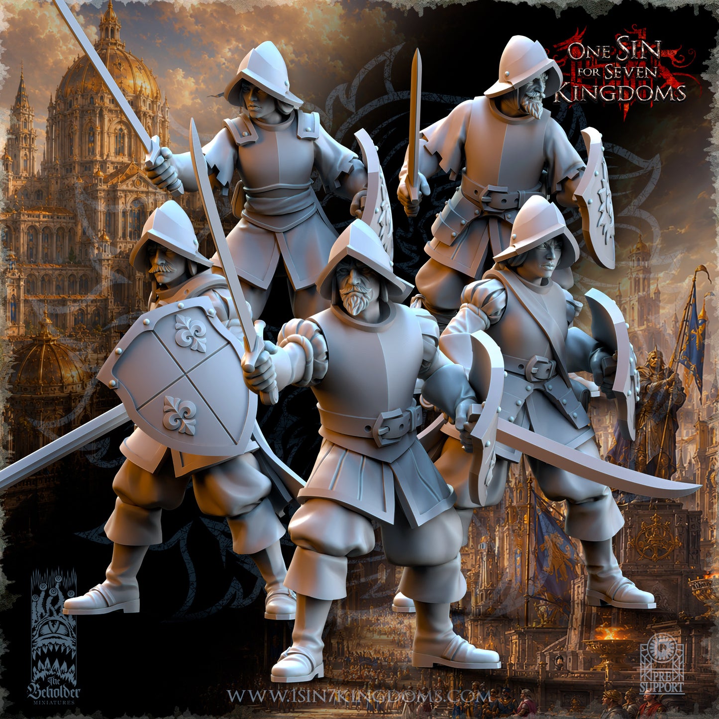 Infantry Sword & Shield, The Beholder Miniatures