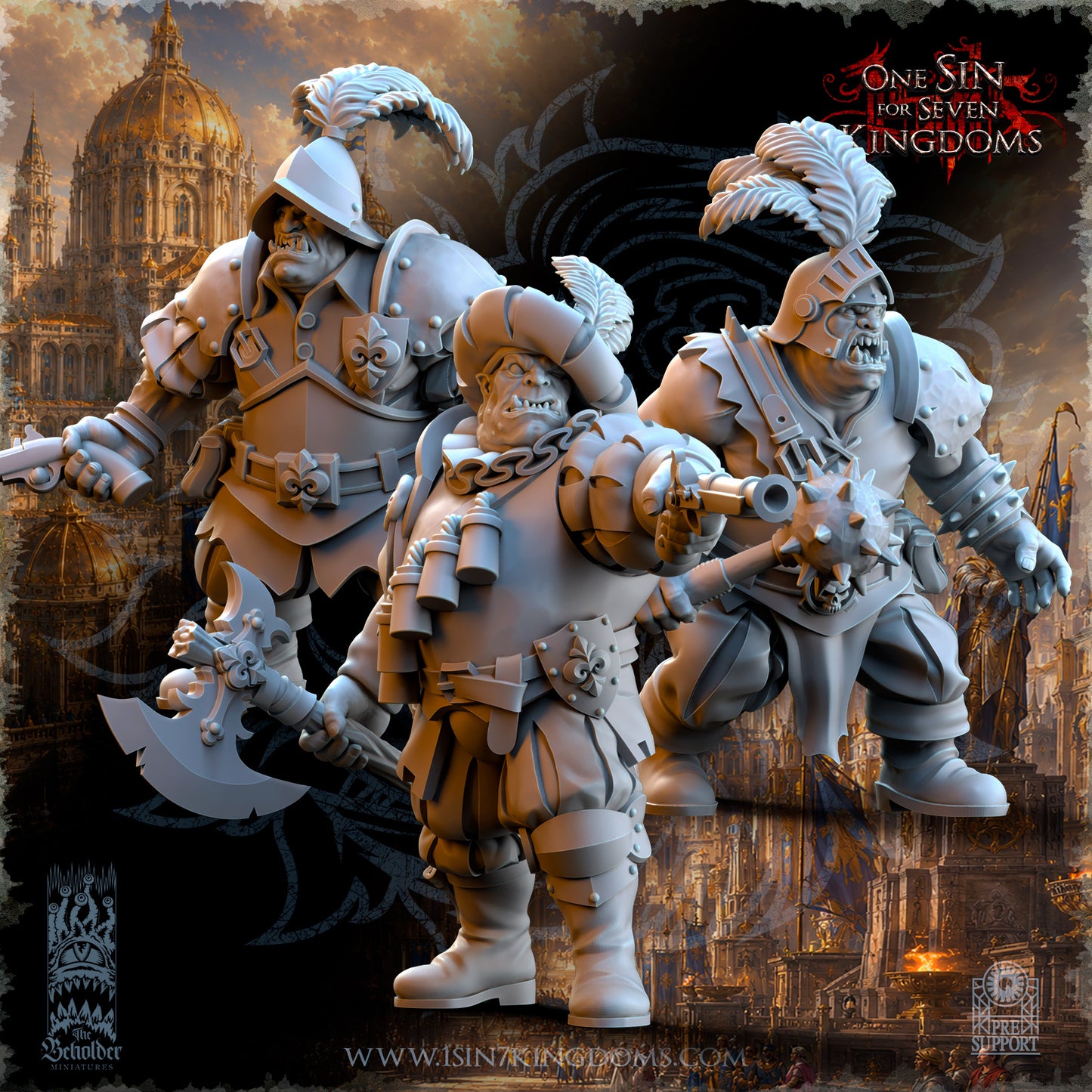 Ogre Militia, The Beholder Miniatures