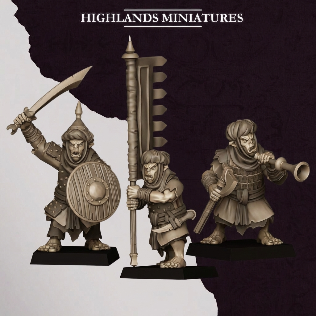 Hobgoblin spearmen, Highlands Miniatures