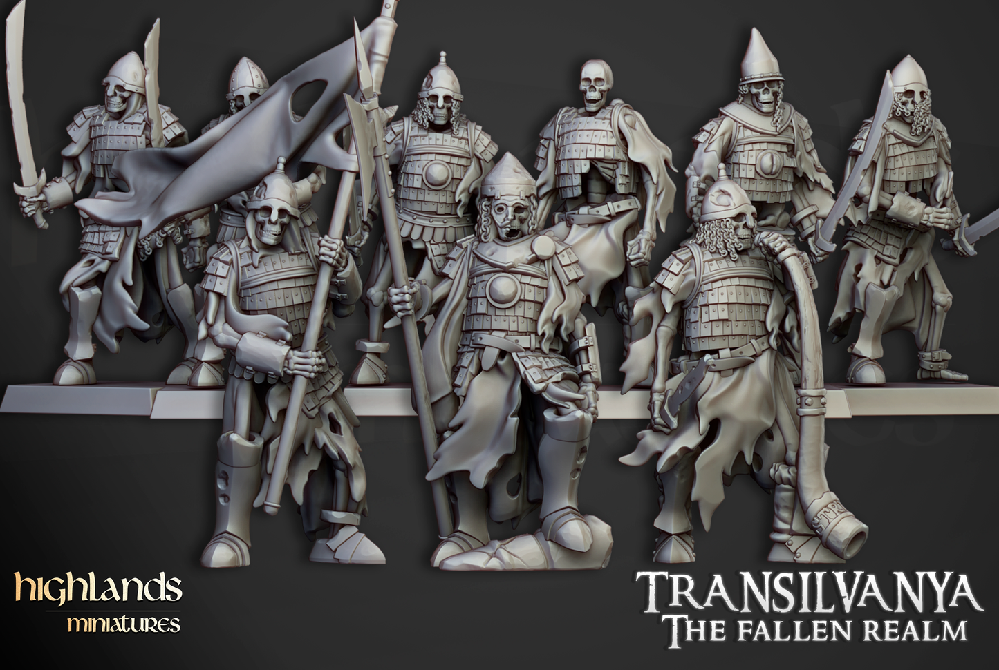 Skeleton Boyar Guard, Highlands Miniatures