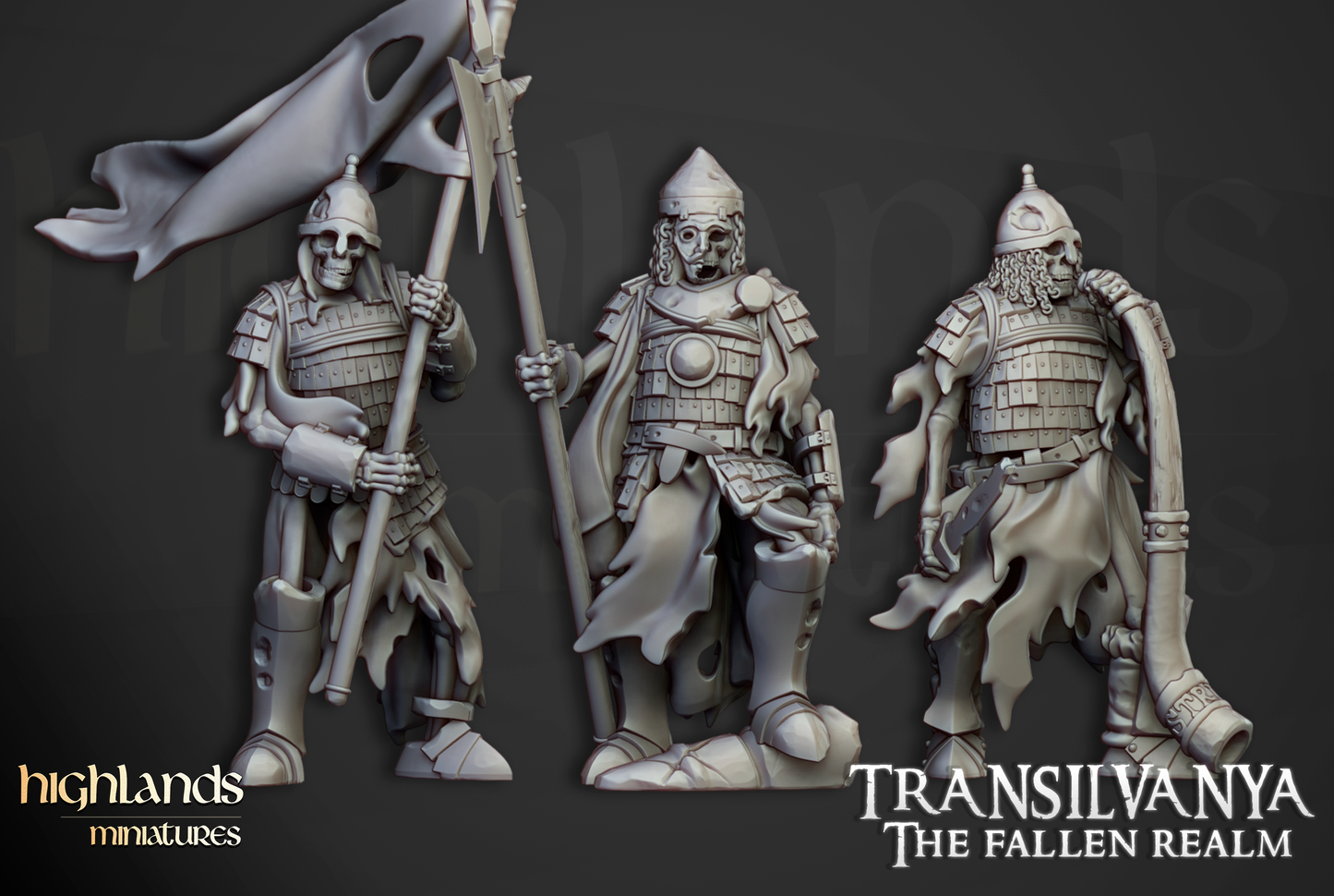 Skeleton Boyar Guard, Highlands Miniatures