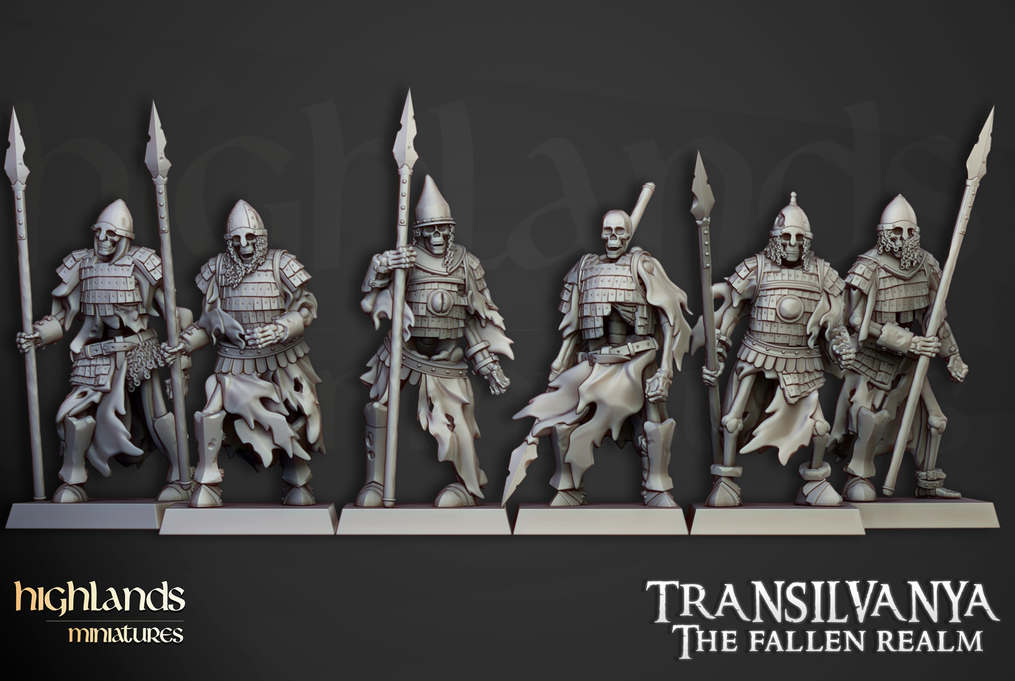 Skeleton Boyar Guard, Highlands Miniatures