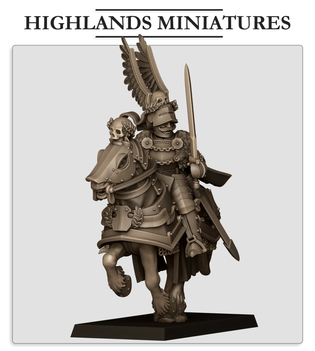 Sunland General on horse, Highlands Miniatures