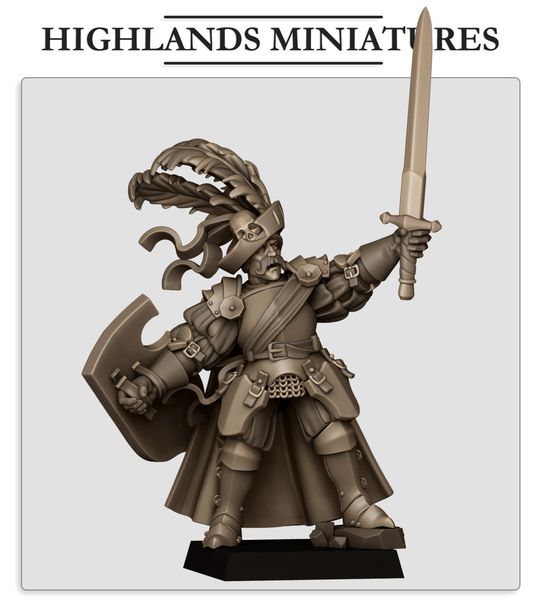 Sunland General on foot, Highlands Miniatures