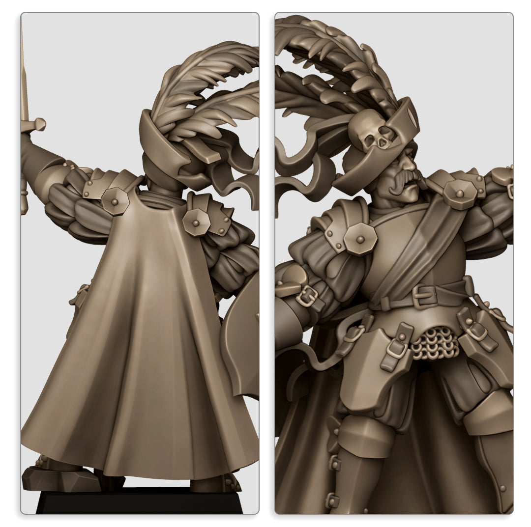 Sunland General on foot, Highlands Miniatures