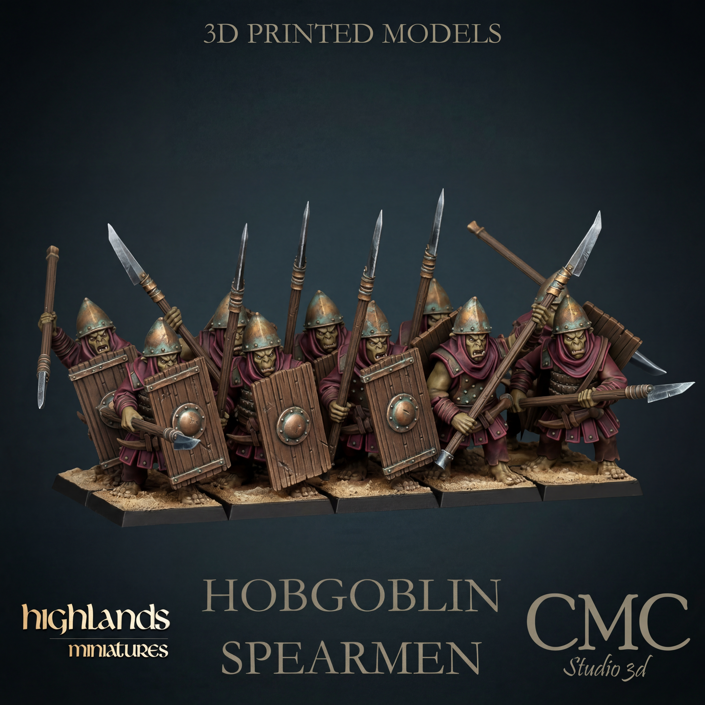 Hobgoblin spearmen, Highlands Miniatures
