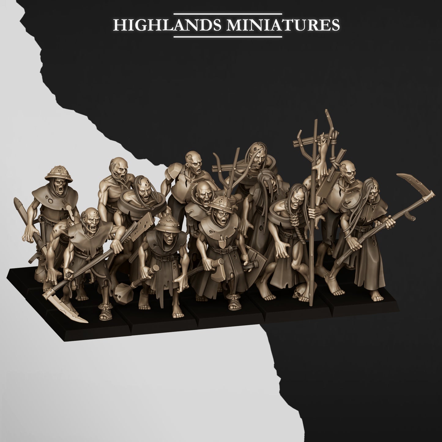 Zombies New version, Highlands Miniatures