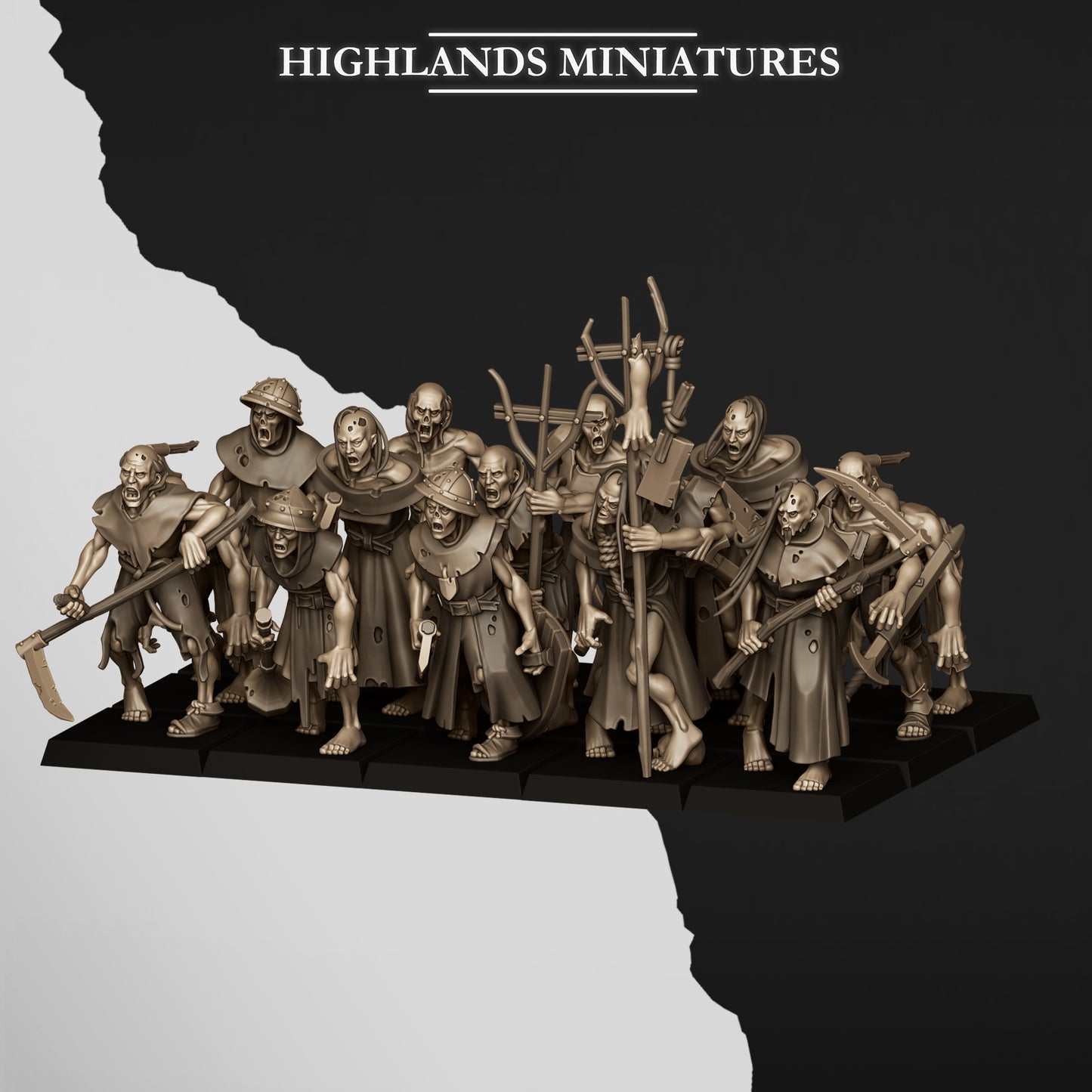 Zombies New version, Highlands Miniatures