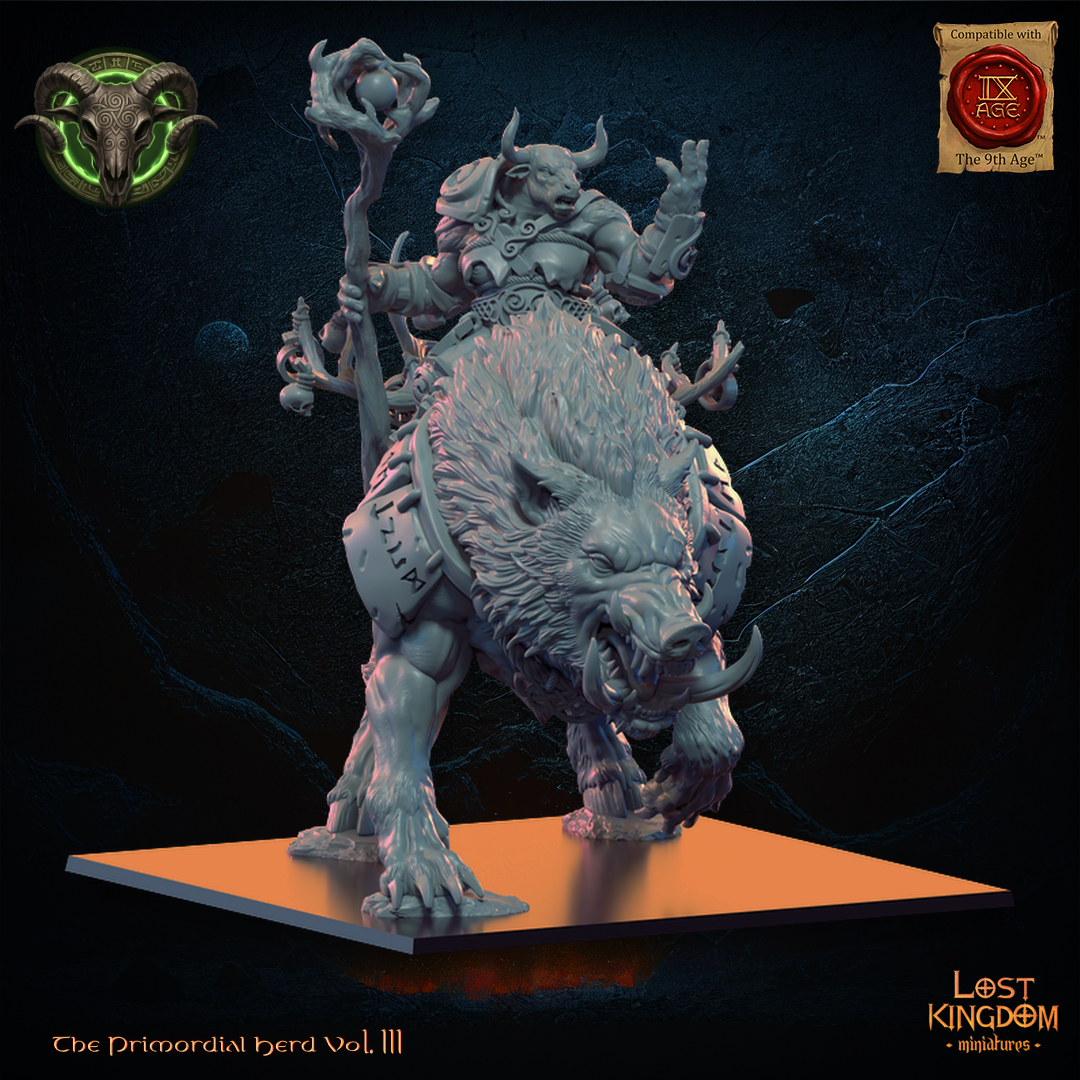 Minotaur Druid, Lost Kingdom Miniatures