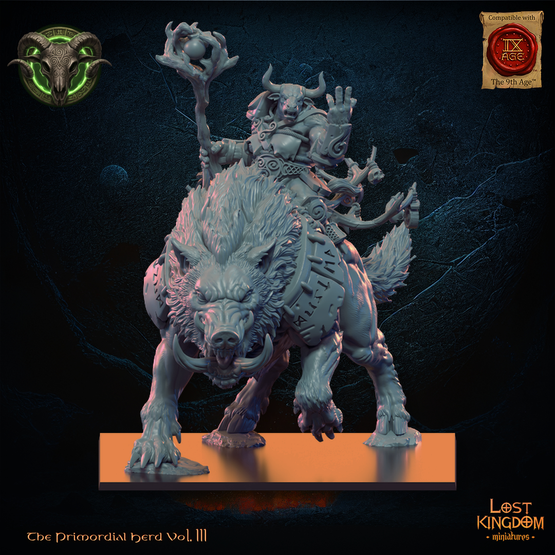 Minotaur Druid, Lost Kingdom Miniatures