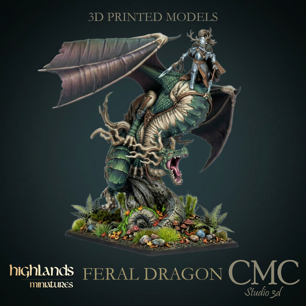 Feral dragon, Highlands Miniatures