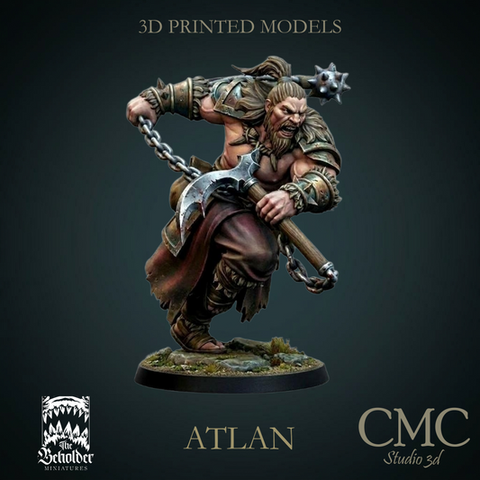 Altan, Mecenary Ogre Boss, The Beholder Miniatures