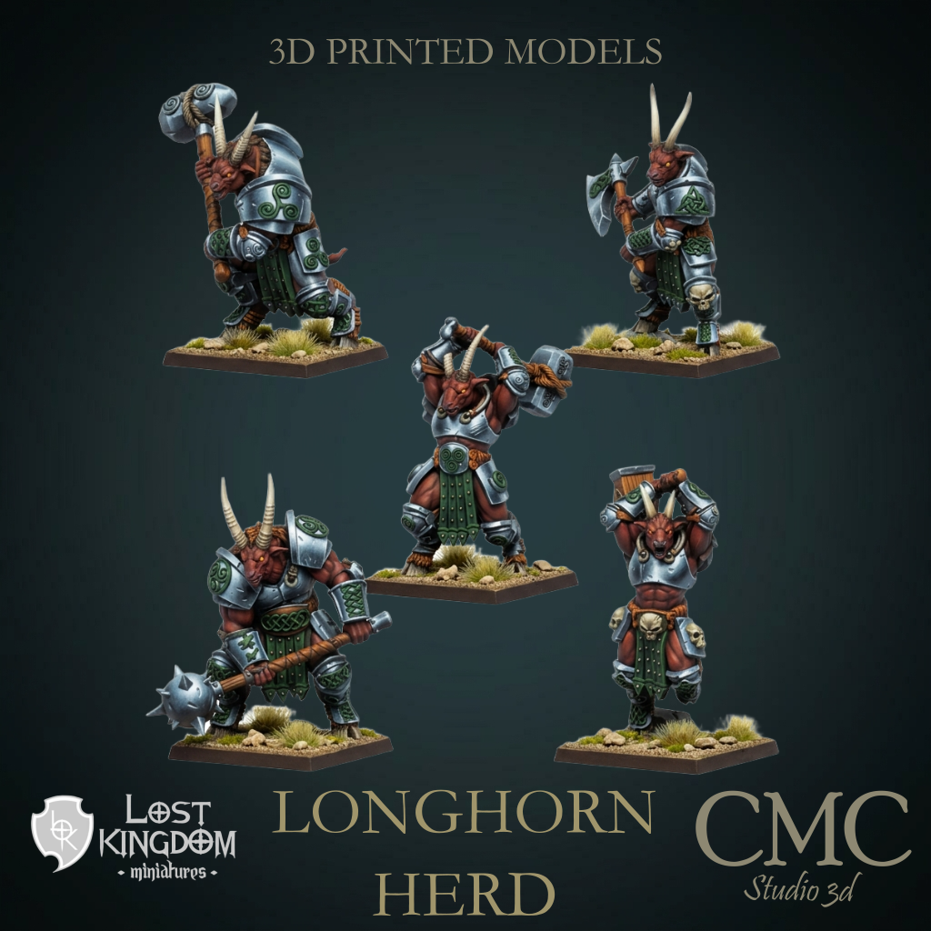Longhorn Herd, Lost Kingdom Miniatures