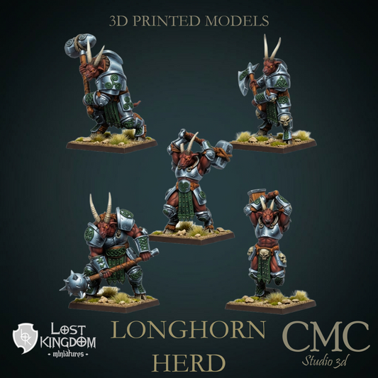 Longhorn Herd, Lost Kingdom Miniatures