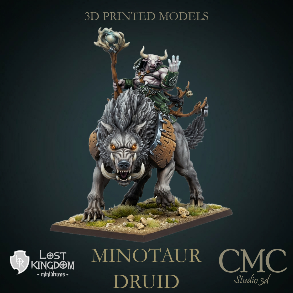 Minotaur Druid, Lost Kingdom Miniatures