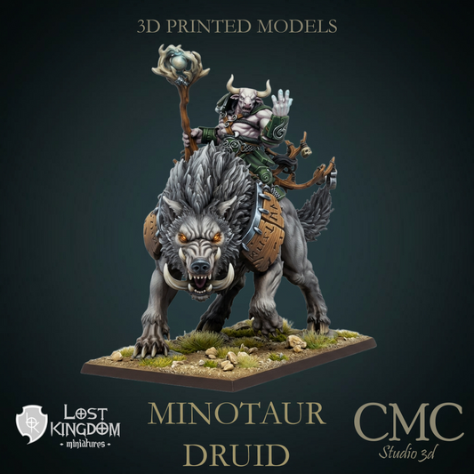 Minotaur Druid, Lost Kingdom Miniatures