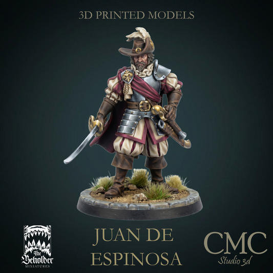 Captain Juan de Espinosa, The Beholder Miniatures