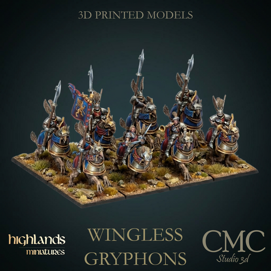 Wingless gryphons, Highlands Miniatures