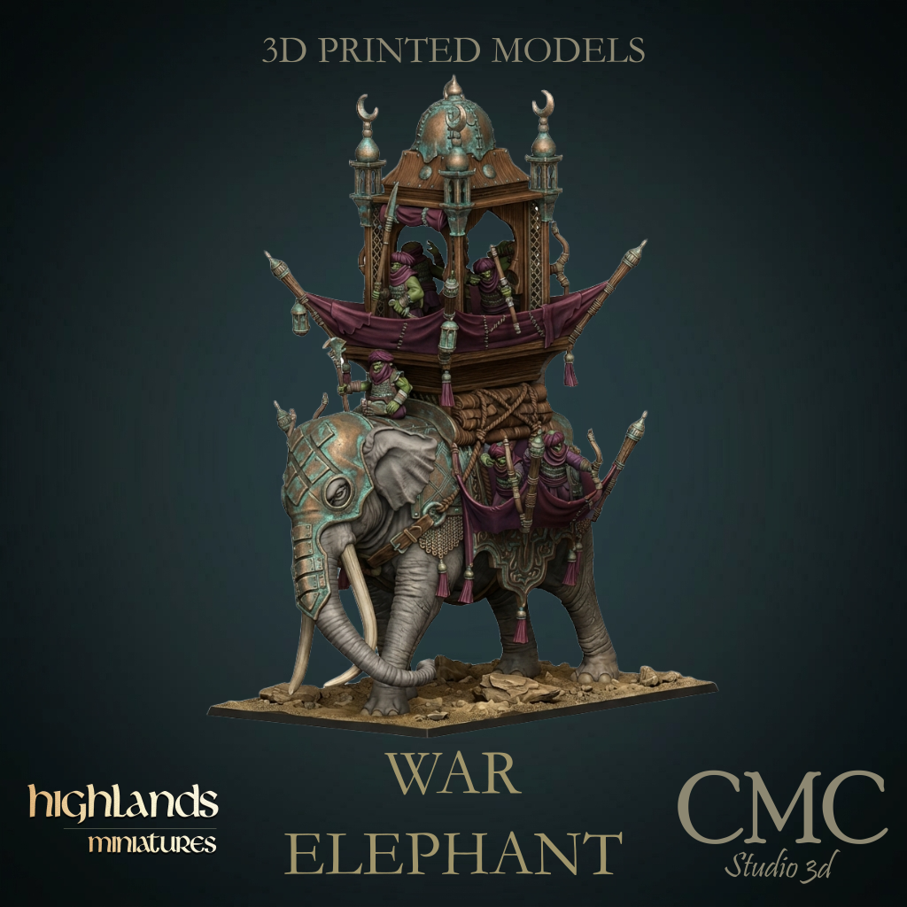 Hobgoblin War elephant, Highlands Miniatures