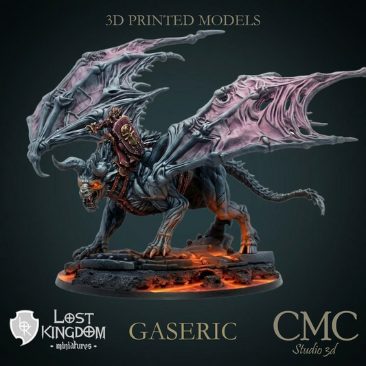 Gaseric, the Skull King on Drachimera, Lost Kingdom Miniatures