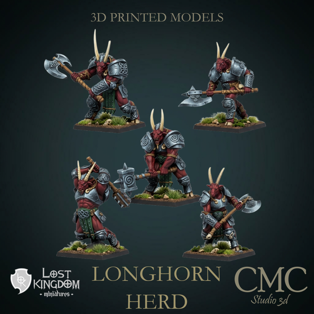 Longhorn Herd, Lost Kingdom Miniatures