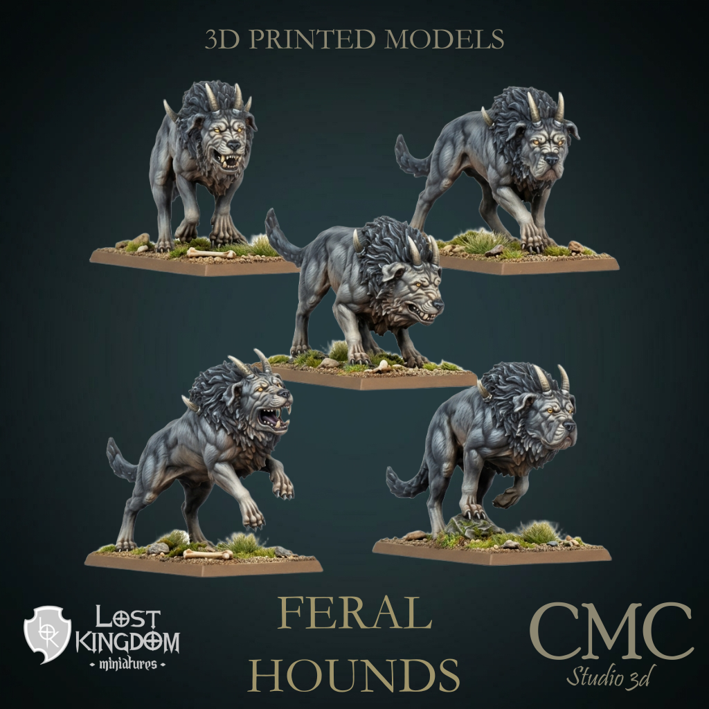 Feral Hounds, Lost Kingdom Miniatures