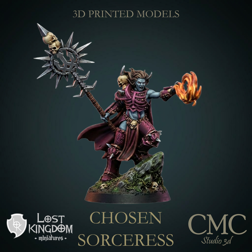 Skull Chosen Sorceress, Lost Kingdom Miniatures