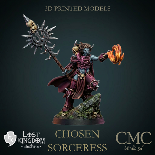 Skull Chosen Sorceress, Lost Kingdom Miniatures