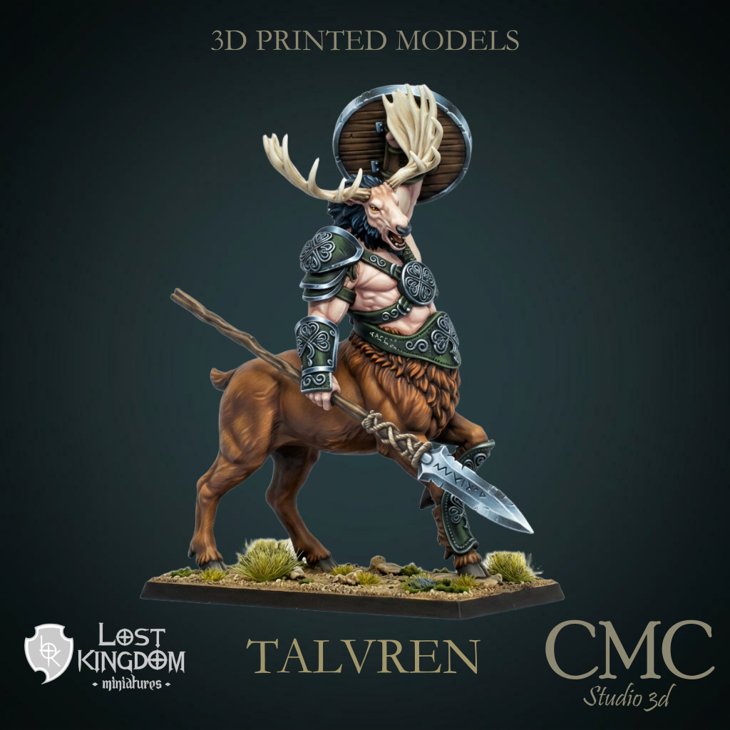 Talvren, Centaur Chieftain, Lost Kingdom Miniatures