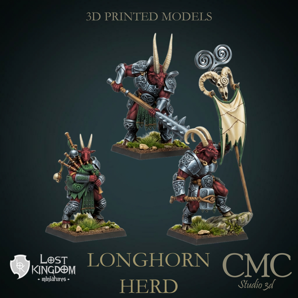 Longhorn Herd, Lost Kingdom Miniatures