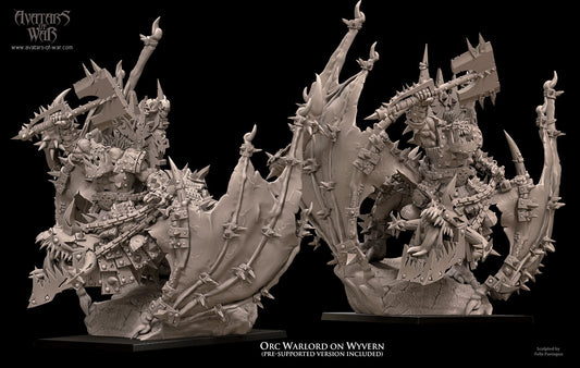 Iron orc warlord on wyvern, Avatars of War
