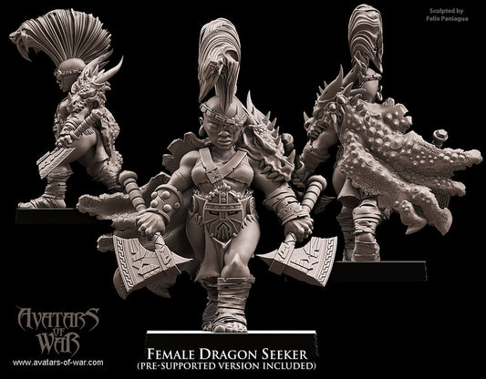 Dwarf Female Dragonseeker Paired weapons, Avatars of War