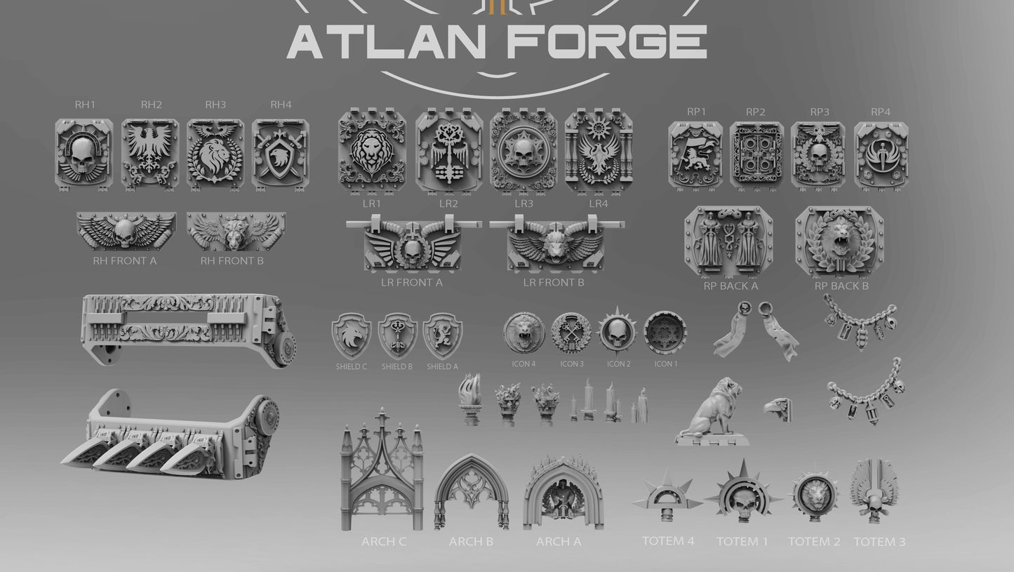 Angelic Vehicle Ornaments, Atlan Forge