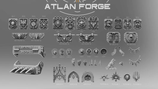 Angelic Vehicle Ornaments, Atlan Forge