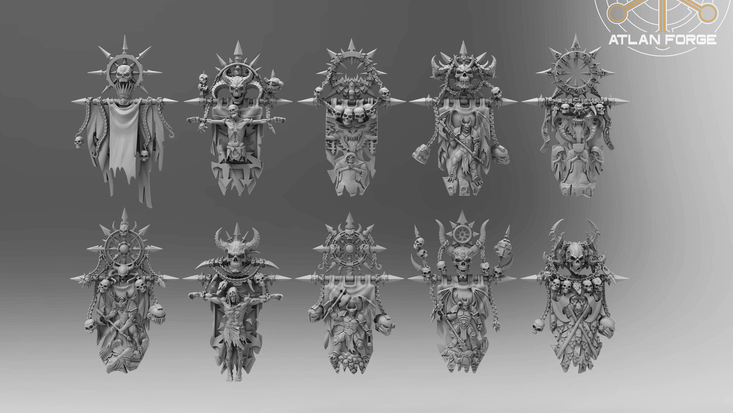 Hades War banners, Atlan Forge